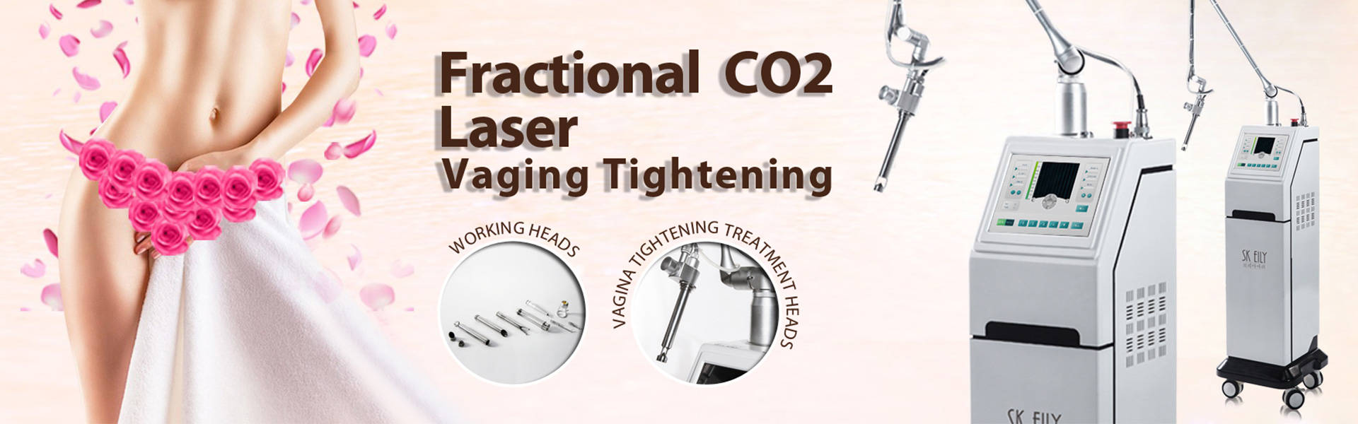 Fractional co2 laser beauty machine